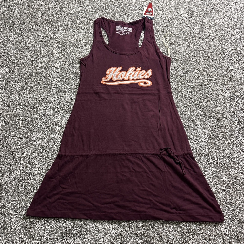 NEW Virginia Tech Hokies VT Women Dress Junior Fit Officially Licensed Large L